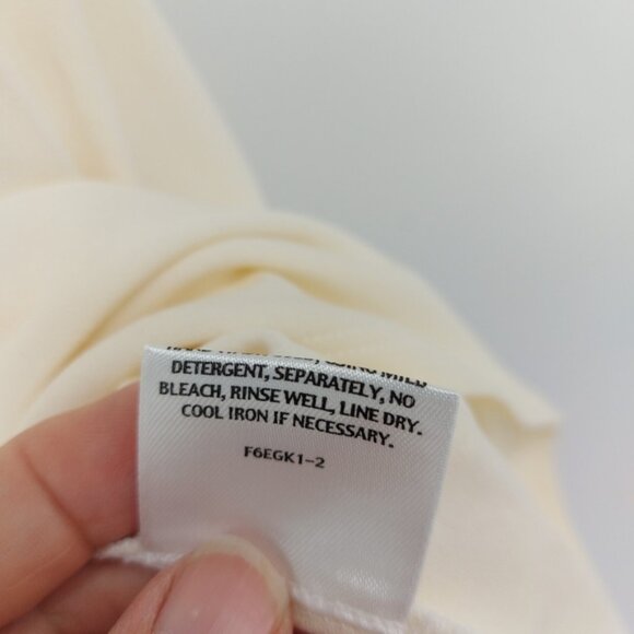 Eileen Fisher Silk Cream Colored Cami Tank Top Size Small - Picture 4 of 5